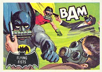 1966 Topps Batman Black Bat Flying Fists #44 card