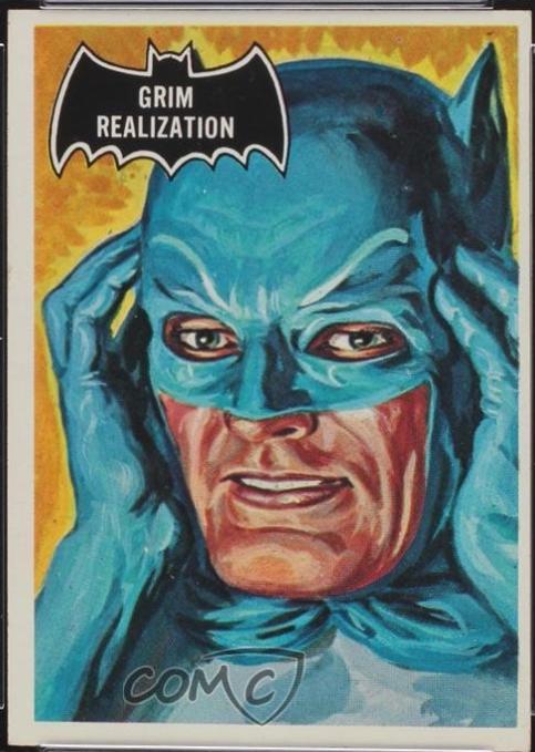 1966 Topps Batman Black Bat Grim Realization #7 card