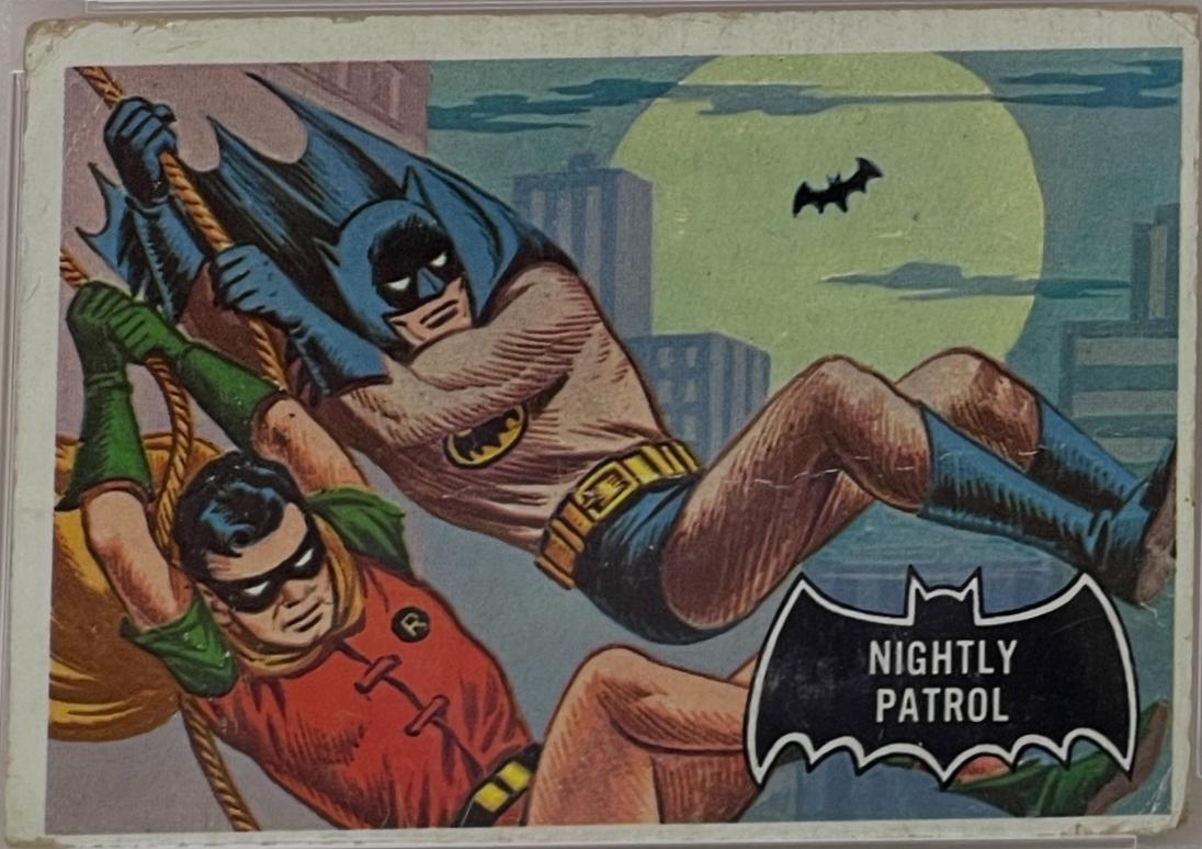 1966 Topps Batman Black Bat Nightly Patrol #14 card