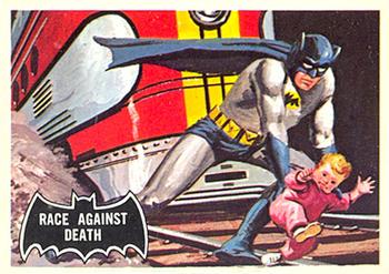 1966 Topps Batman Black Bat Race Against Death #53 card