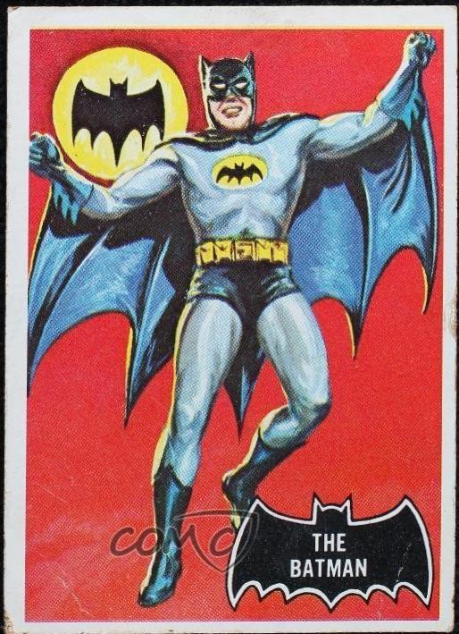 1966 Topps Batman Black Bat The Batman #1 card