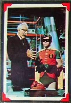 1966 Topps Batman Riddler Back Batman's Butler #1 card