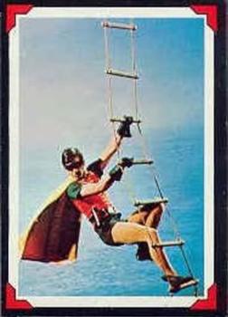 1966 Topps Batman Riddler Back Rescued by Robin #38 card