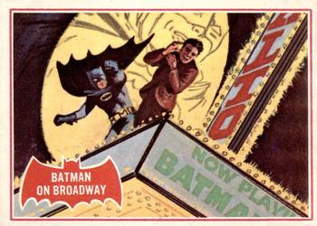 1966 Topps Batman Series A Batman on Broadway #44A card