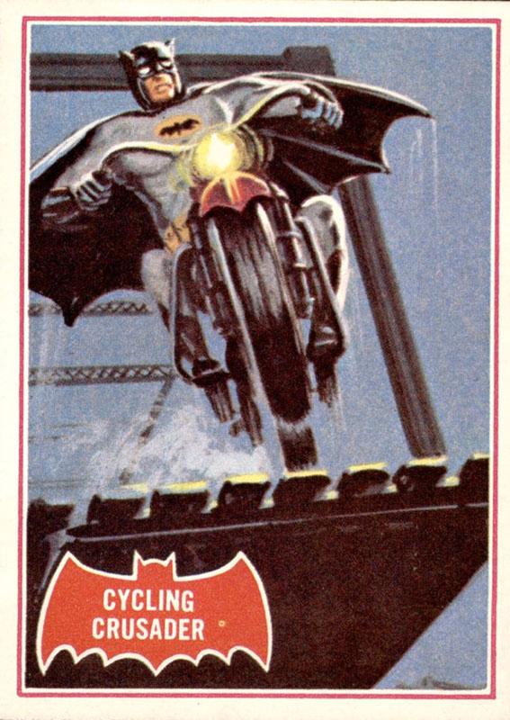 1966 Topps Batman Series A Cycling Crusader #10A card