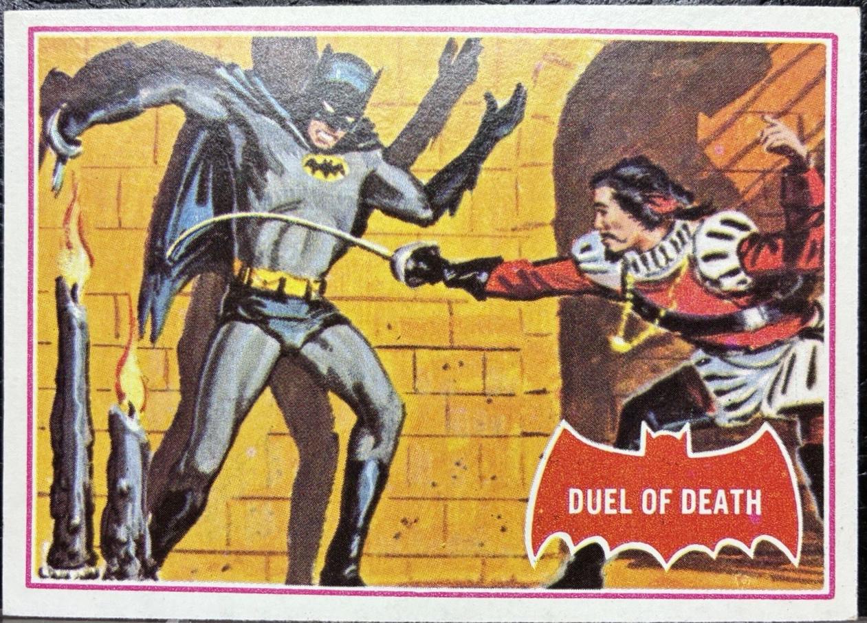 1966 Topps Batman Series A Duel of Death #41A card