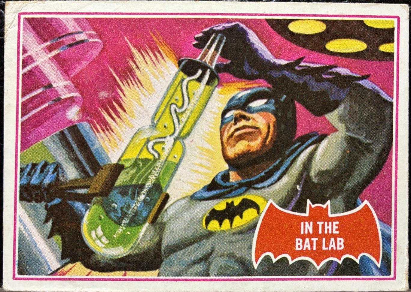 1966 Topps Batman Series A In the Bat Lab #25A card