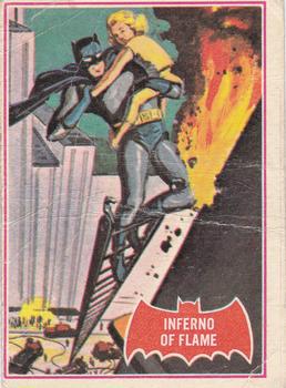 1966 Topps Batman Series A Inferno of Flame #40A card