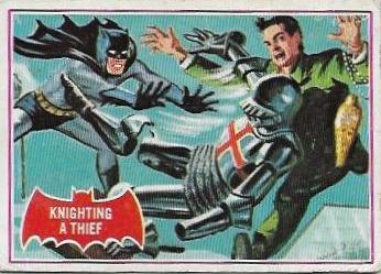 1966 Topps Batman Series A Knighting a Thief #9A card