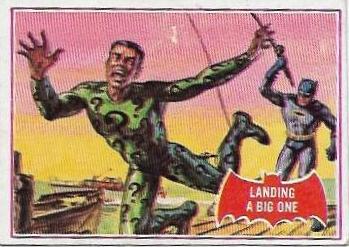 1966 Topps Batman Series A Landing a Big One #11A card