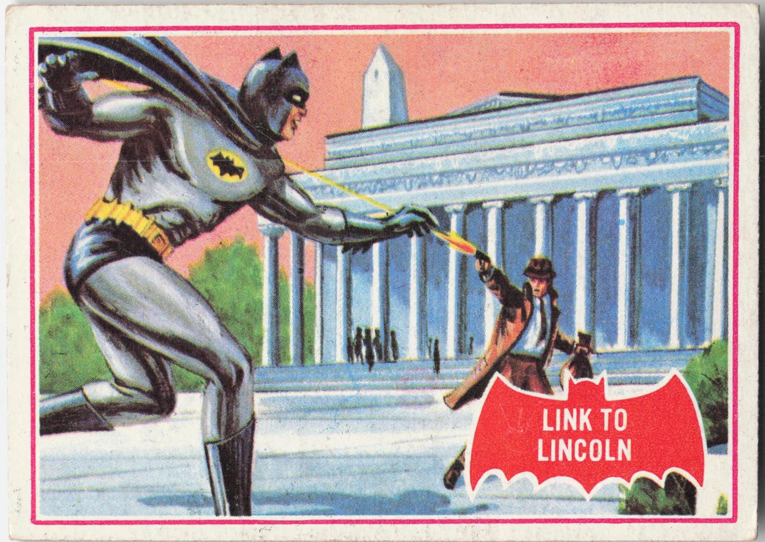1966 Topps Batman Series A Link to Lincoln #17A card