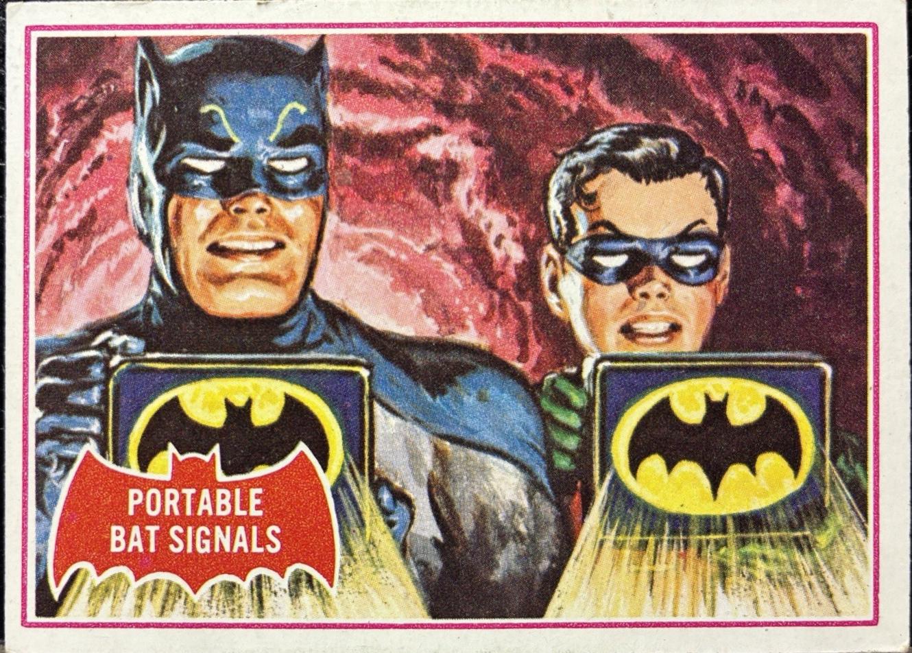 1966 Topps Batman Series A Portable Bat Signals #16A card