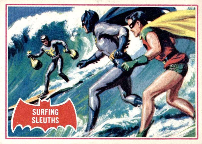 1966 Topps Batman Series A Surfing Sleuths #20A card