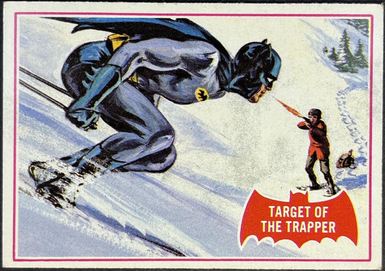 1966 Topps Batman Series A Target of the Trapper #4A card