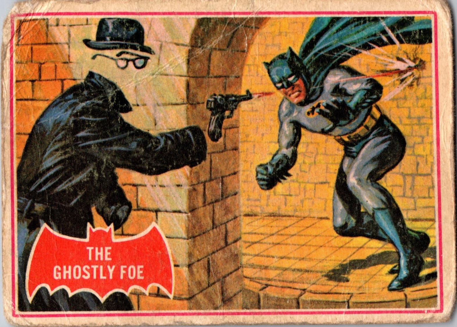 1966 Topps Batman Series A The Ghostly Foe #1A card