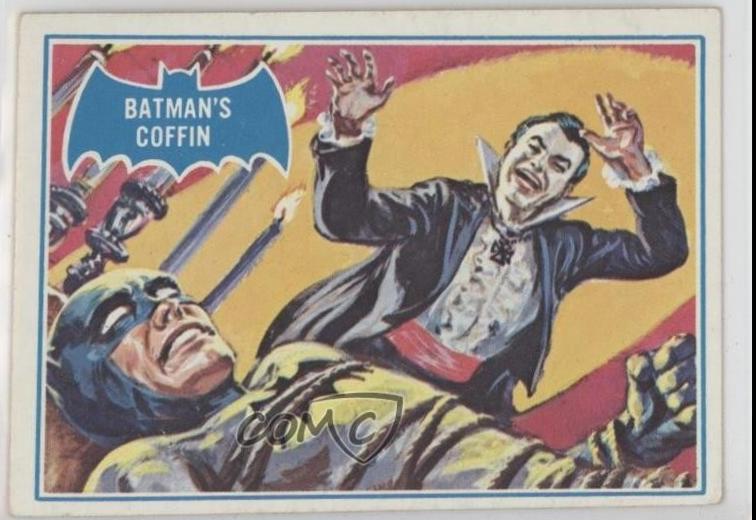 1966 Topps Batman Series B Batman's Coffin [Puzzle] #13B card