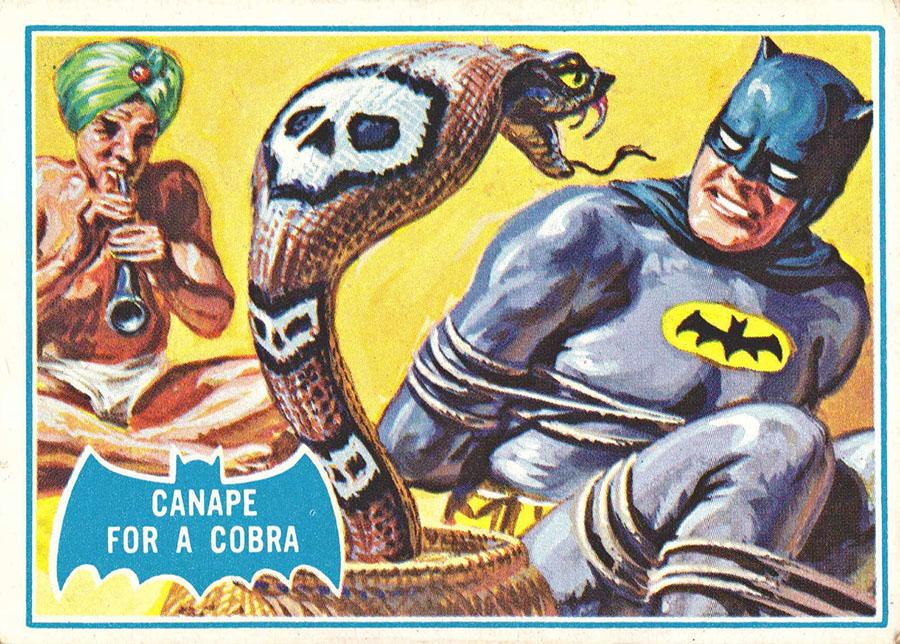 1966 Topps Batman Series B Canape for a Cobra [Puzzle] #6B card