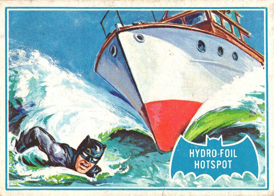 1966 Topps Batman Series B Hydrofoil Hotspot [Puzzle] #3B card