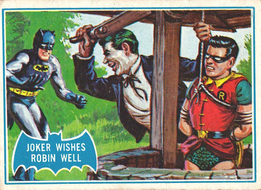 1966 Topps Batman Series B Joker Wishes Robin Well [Puzzle] #15B card