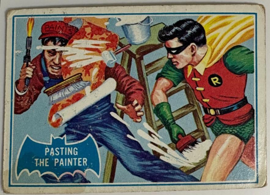 1966 Topps Batman Series B Pasting the Painter #27B card