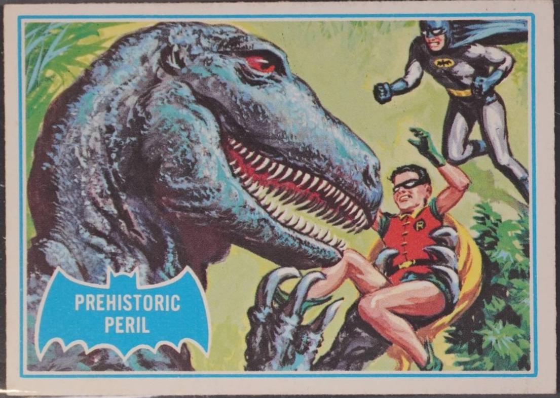 1966 Topps Batman Series B Prehistoric Peril [Puzzle] #17B card