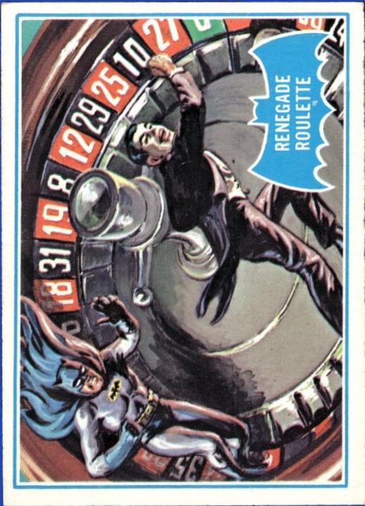 1966 Topps Batman Series B Renegade Roulette #12B card