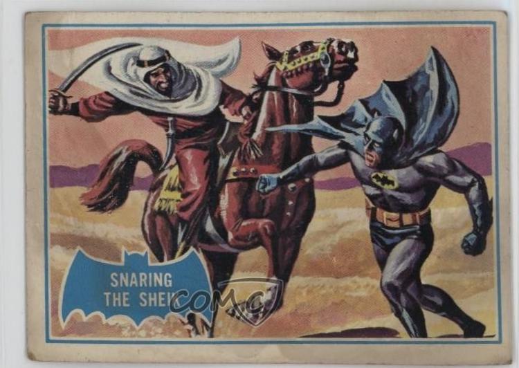 1966 Topps Batman Series B Snaring the Sheik #8B card