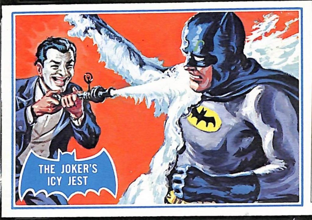 1966 Topps Batman Series B The Joker's Icy Jest #1B card