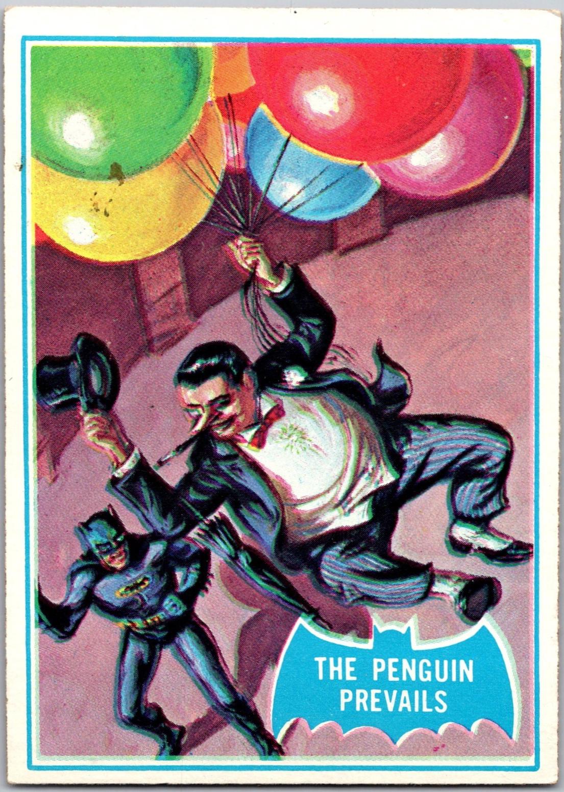 1966 Topps Batman Series B The Penguin Prevails #2B card