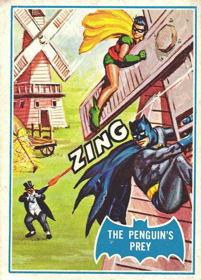 1966 Topps Batman Series B The Penguin's Prey [Puzzle] #18B card