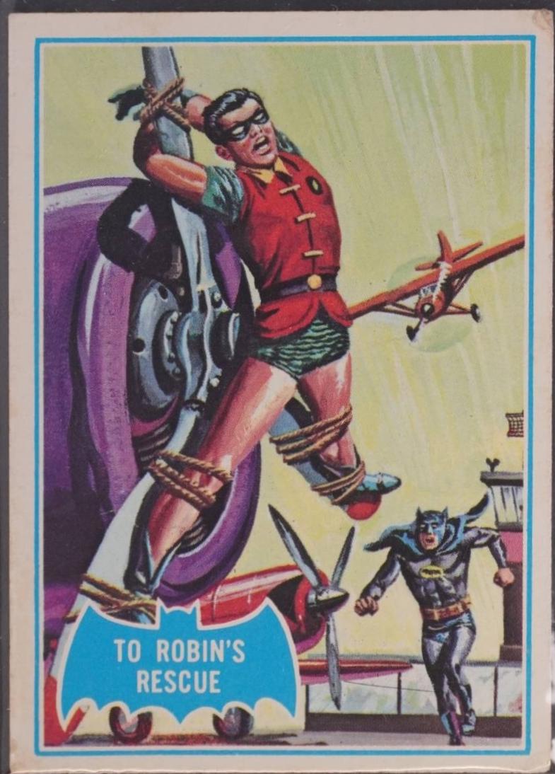1966 Topps Batman Series B To Robin's Rescue #11B card