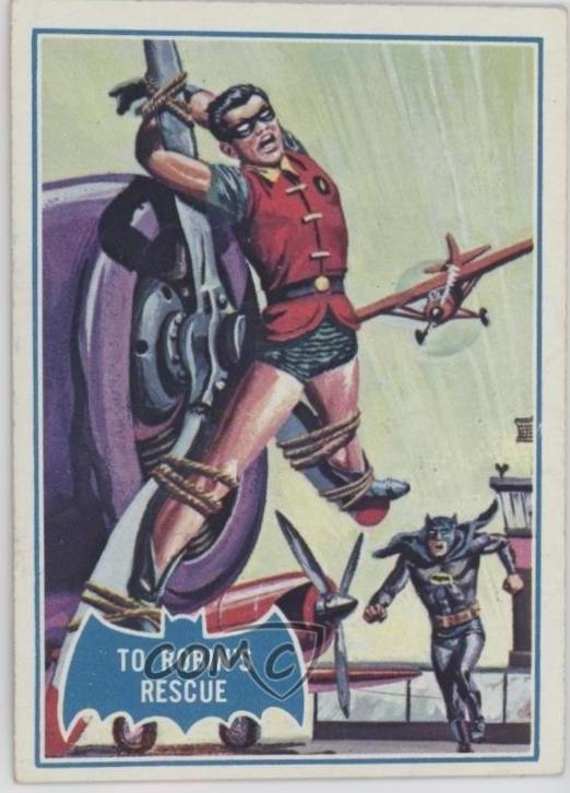 1966 Topps Batman Series B To Robin's Rescue [Puzzle] #11B card