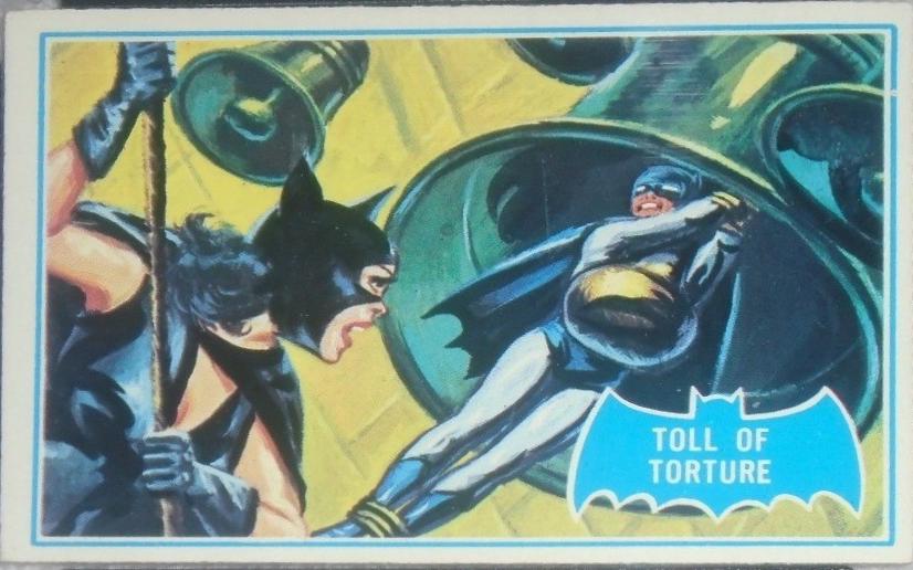 1966 Topps Batman Series B Toll of Torture #21B card