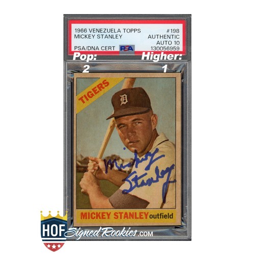 1966 Topps Mickey Stanley #198 card
