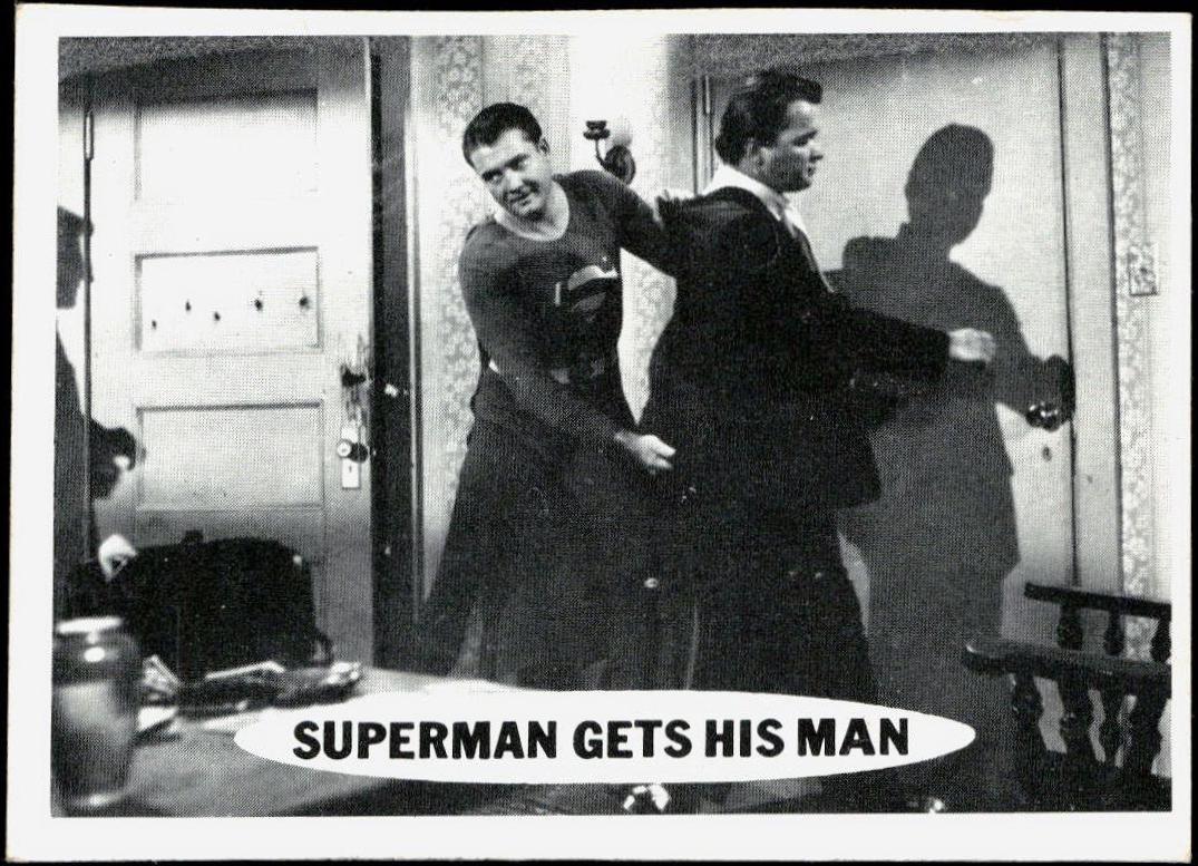 1966 Topps Superman Superman Gets His Man #51 card