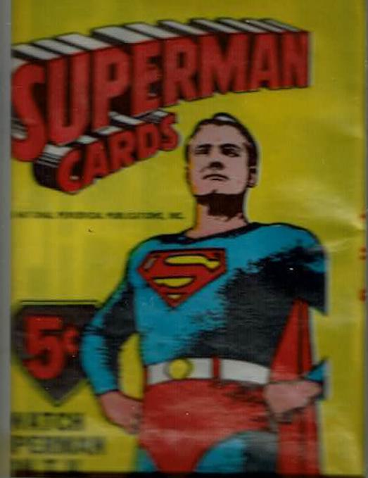1966 Topps Superman Wax Pack card