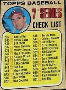 1968 Topps Checklist 534-598 [#539 is Maj. L. Rookies] #518 card