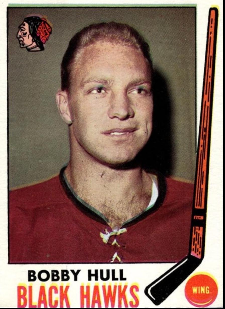 1969 Topps Bobby Hull #70 card