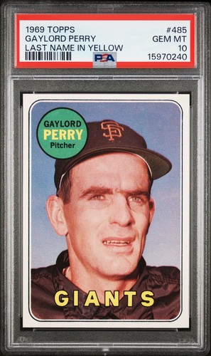 1969 Topps Gaylord Perry #485 card