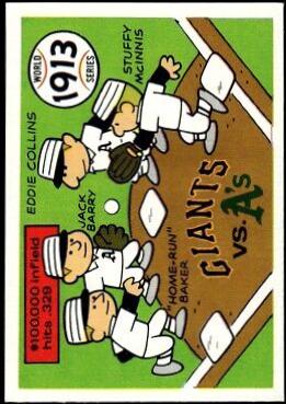 1970 Fleer World Series 1913 A's, Giants #10 card