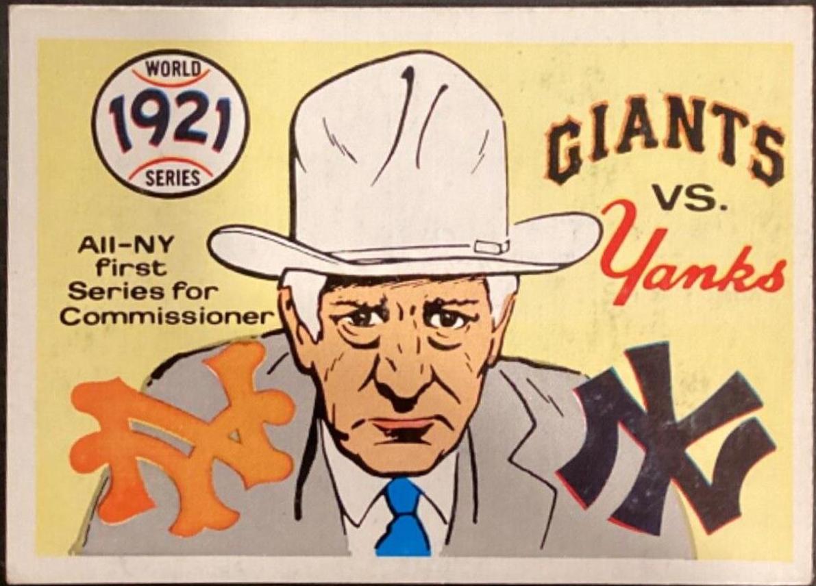 1970 Fleer World Series 1921 Giants, Yankees [Commissioner Landis] #18 card