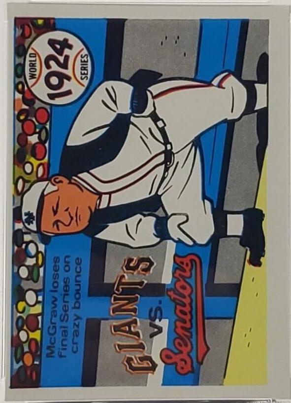 1970 Fleer World Series 1924 Senators, Giants [John McGraw] #21 card