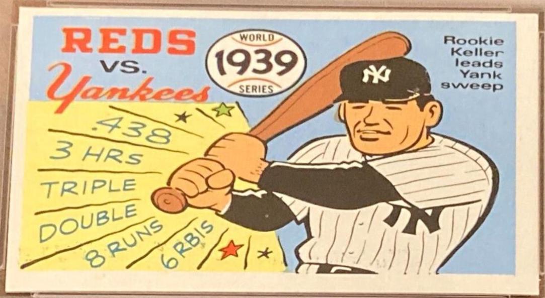 1970 Fleer World Series 1939 Yankees, Reds #36 card