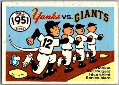 1970 Fleer World Series 1951 Yankees, Giants #48 card