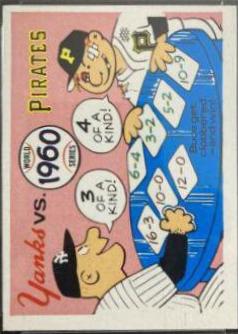 1970 Fleer World Series 1960 Pirates, Yankees #57 card