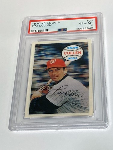 1970 Kellogg's Tim Cullen #30 card