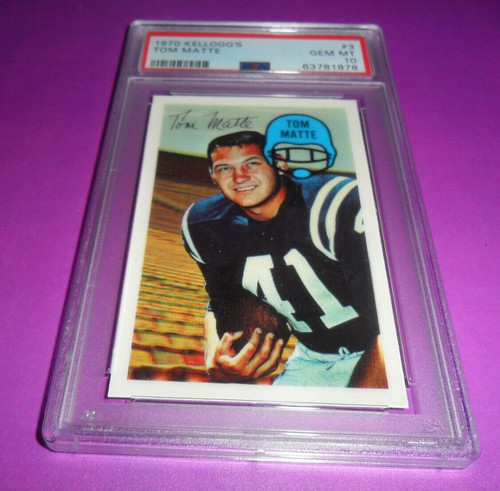 1970 Kellogg's Tom Matte #3 card
