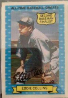 1970 Rold Gold Pretzels Eddie Collins [Baseball Greats] #10 card