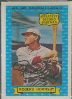 1970 Rold Gold Pretzels Rogers Hornsby [Baseball Greats] #2 card