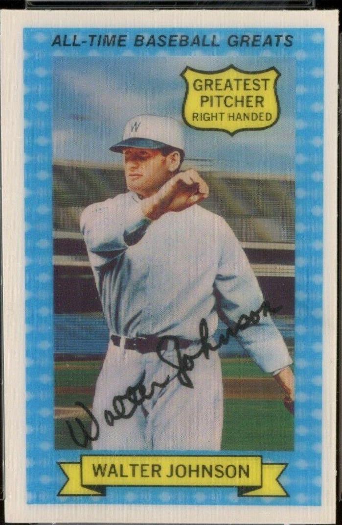 1970 Rold Gold Pretzels Walter Johnson [Baseball Greats] #1 card